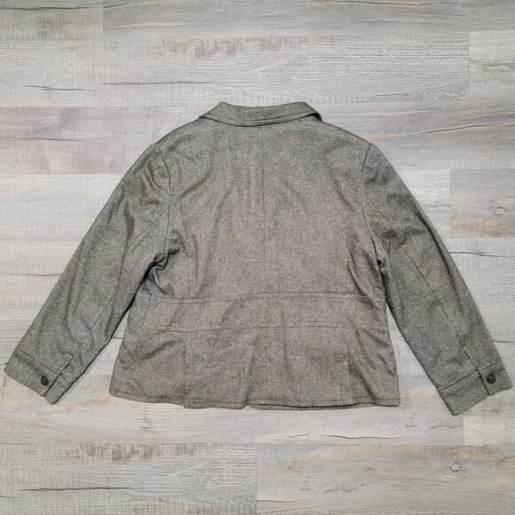 Talbots Plus Size 16W Blazer Jacket Wool Silk Blend Professional Classic Modern - Picture 2 of 8